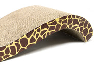 Tavoletta Tiragraffi Per Gatti Con Busta Erba Gatta Modello Zoo - Tiragraffi - Maculato