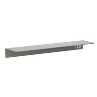 Mensola da bagno in alluminio grigio opaco 40 cm | Bergen 