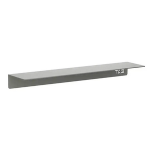 Mensola da bagno in alluminio grigio opaco 40 cm | Bergen 