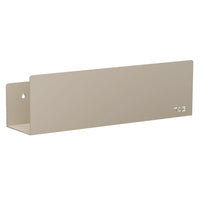 Mensola da bagno in alluminio Beige con finitura opaca, dimensioni 40 cm | Alta