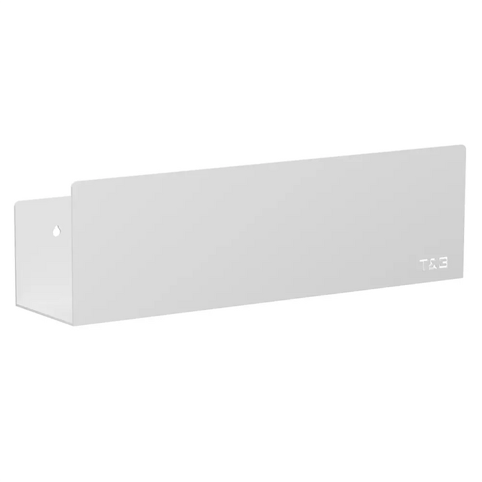 Mensola doccia portaoggetti da 40cm in alluminio bianco opaco | Alta