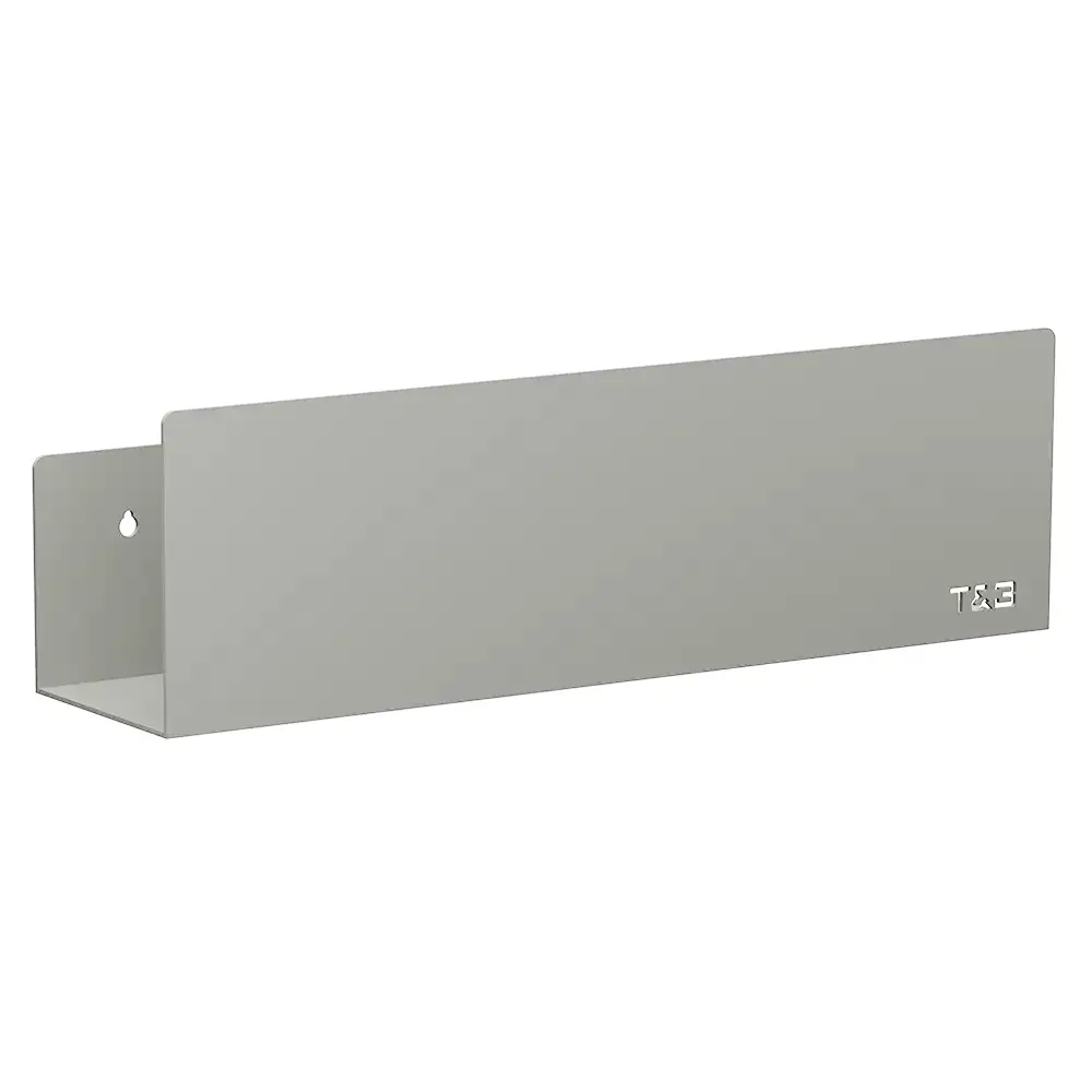 Mensola da bagno in alluminio Grigio con finitura opaca, dimensioni 40 cm | Alta