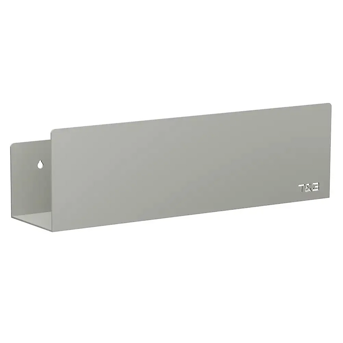 Mensola da bagno in alluminio Grigio con finitura opaca, dimensioni 40 cm | Alta