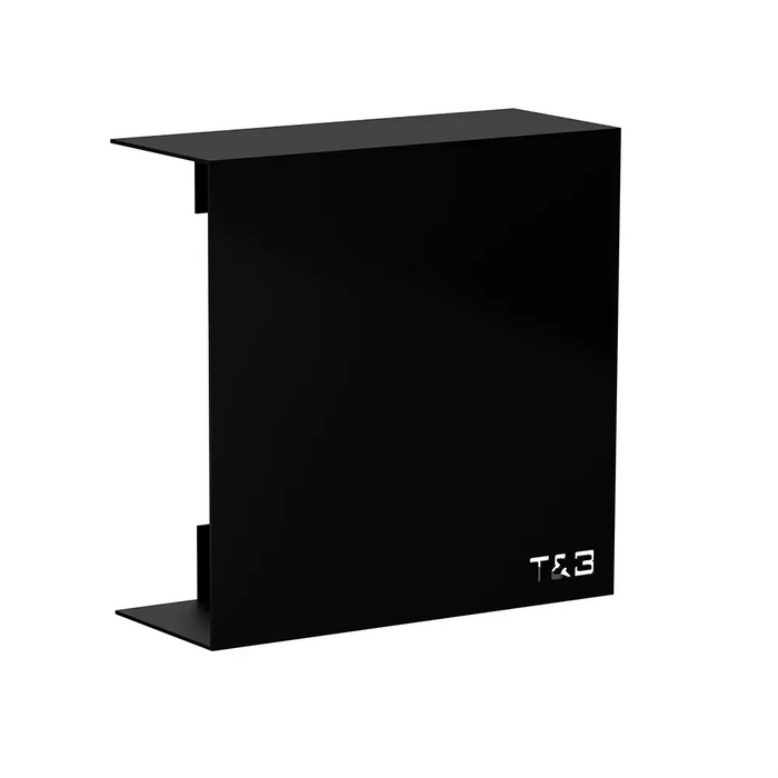 Mensola da doccia portaoggetti in alluminio nero opaco 25x25 cm | Flam