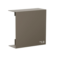 Mensola da doccia portaoggetti in alluminio beige opaco 25x25 cm | Flam