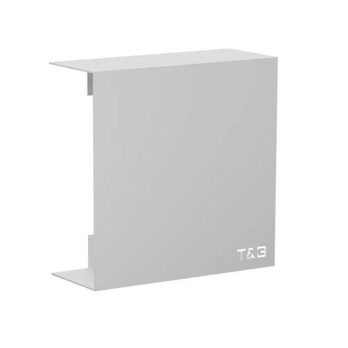 Mensola da doccia portaoggetti in alluminio bianco opaco 25x25 cm | Flam