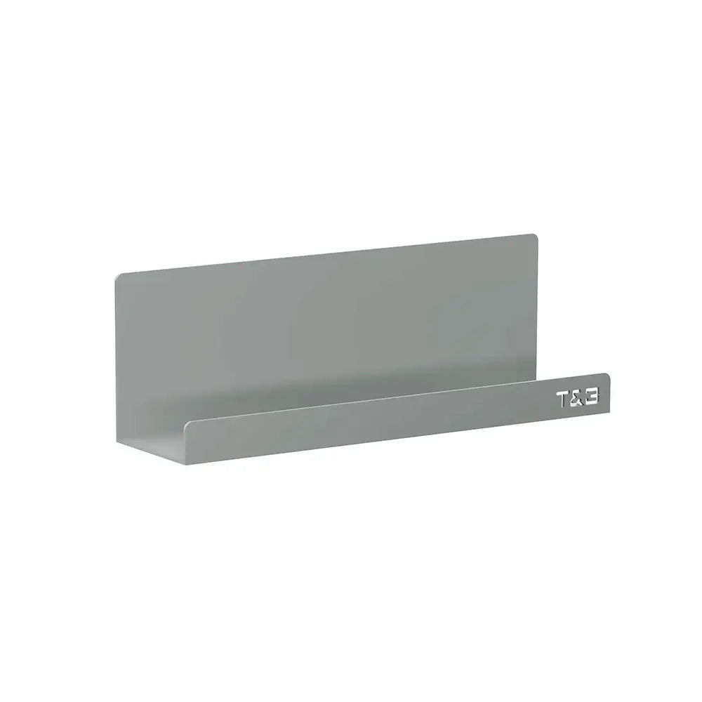 Mensola da bagno portaoggetti in alluminio grigio opaco 30 cm | Tromso