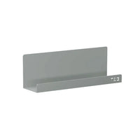 Mensola da bagno portaoggetti in alluminio grigio opaco 30 cm | Tromso