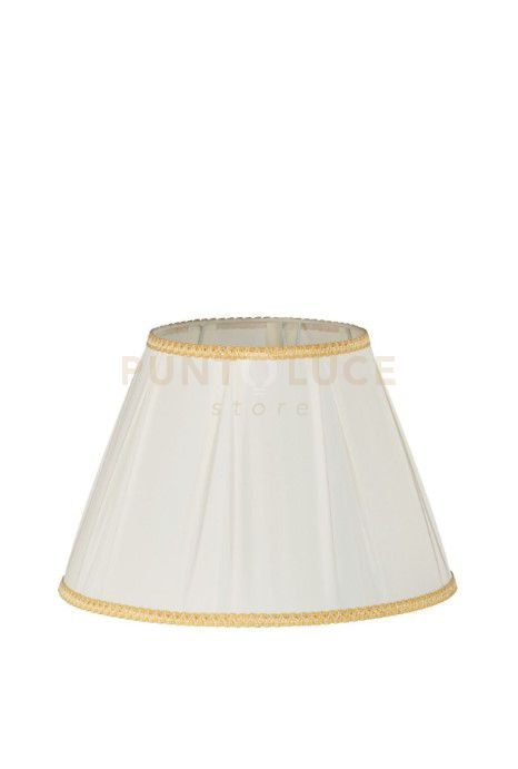 TC 3048 PARALUME DM.40CM  AVORIO E ORO ATTACCO E27