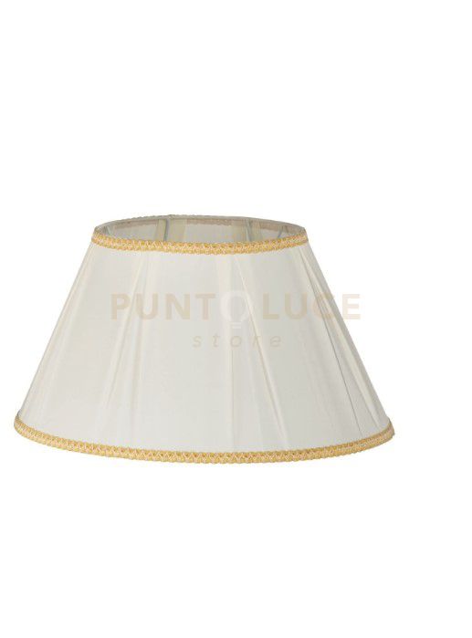 TC 3048 PARALUME DM.45CM  AVORIO E ORO ATTACCO E27