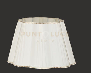TC.3055 PARALUME D.45CM MARGHERITA PLISSE'AVORIO ATTACCO E27
