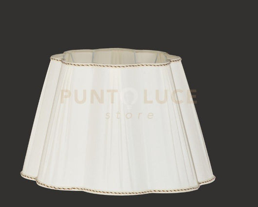 TC.3055 PARALUME D.45CM MARGHERITA PLISSE'AVORIO ATTACCO E27