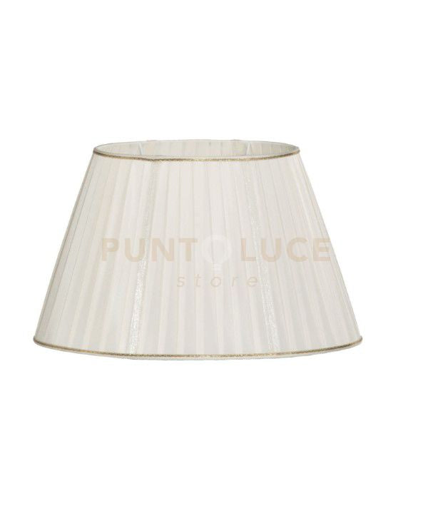 TC 3121 PARALUME DM.40CM AVORIO E ORO ATTACCO E27 OVALE