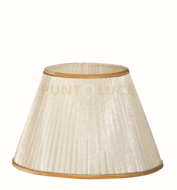 TC 3530 PARALUME DM.40CM AVORIO E ORO ATTACCO E27