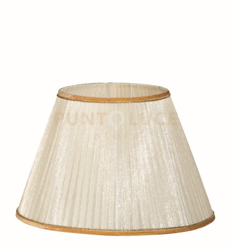 TC 3530 PARALUME DM.40CM AVORIO E ORO ATTACCO E27