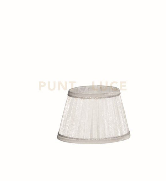 TC 3535 PARALUME DM.16CM ORGANZA BIANCO E ARGENTO PER ATTACCO E14