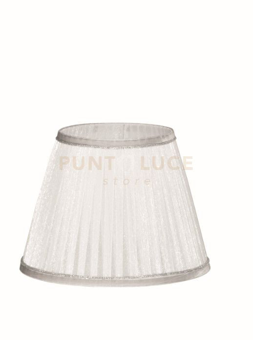 TC 3535 PARALUME DM.25CM ORGANZA BIANCO E ARGENTO PER ATTACCO E15