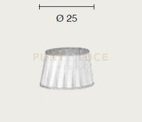 TC 4032 PARALUME DM.25CM BIANCO E ARGENTO ATTACCO E14