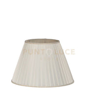 TC 4035 PARALUME DM.40CM AVORIO E ORO ATTACCO E27 PLISSE'