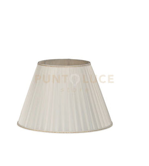 TC 4035 PARALUME DM.40CM AVORIO E ORO ATTACCO E27 PLISSE'