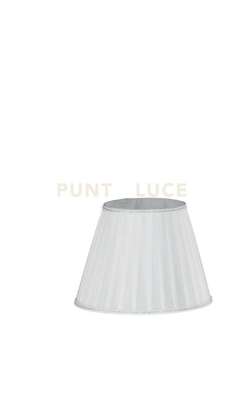 TC 4036 PARALUME DM.25CM BIANCO E ARGENTO ATTACCO E14 PLISSE'