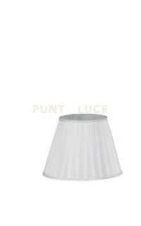 TC 4036 PARALUME DM.25CM BIANCO E ARGENTO ATTACCO E14 PLISSE'