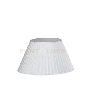 TC 4036 PARALUME DM.45CM BIANCO E ARRGENTO ATTACCO E27