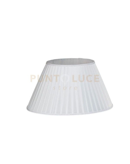 TC 4036 PARALUME DM.45CM BIANCO E ARRGENTO ATTACCO E27