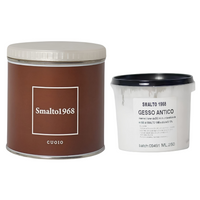 Smalto1968 base acqua gesso antico shabby chic finitura opaca multicolore l 0.5 *** colore- cuoio, confezione 1