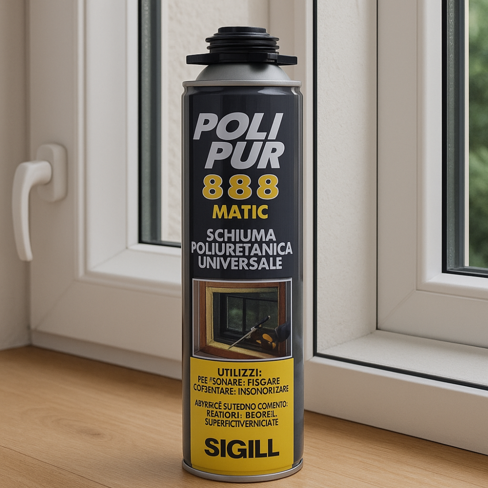 Schiuma poliuretanica per pistola polipur 888 isolamento 750 ml sigill