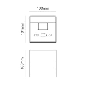Beneito Faure Applique Led a Batteria con Sensore di Movimento Lek Sensor - 6W, 3000K, Ricarica USB-C, IP54 - Plafoniera da parete Corten