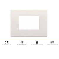 Vimar 19653 placca classica arkè 3 moduli in tecnopolimero