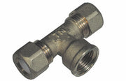 TEE 1/2X18 OTTONE FEMM