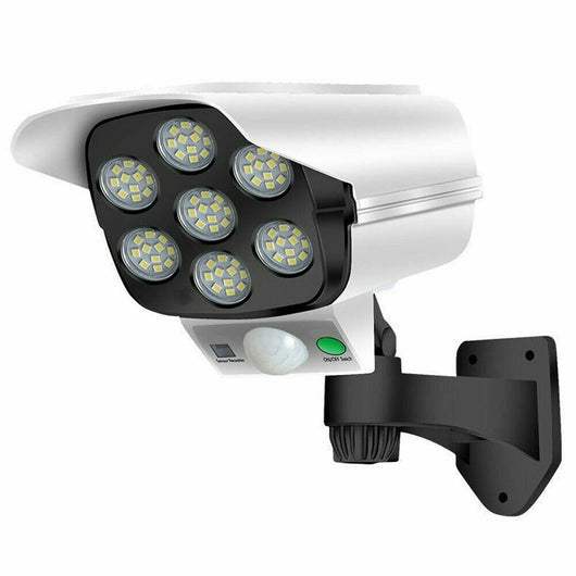 TELECAMERA FINTA PANNELLO SOLARE CON SENSORE DI MOVIMENTO 77 LED FARETTO LUCE