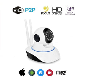 TELECAMERA IP CAM CAMERA HD 720P WIRELESS LED IR LAN MOTORIZZATA WIFI RETE ONVIF