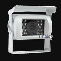 TELECAMERA RETROMARCIA 18 LED INFRAROSSI COLORI CAMPER AUTO 2.8mm 1000TVL