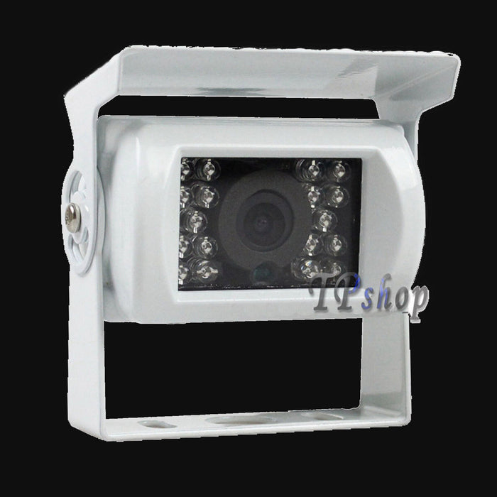 TELECAMERA RETROMARCIA 18 LED INFRAROSSI COLORI CAMPER AUTO 2.8mm 1000TVL