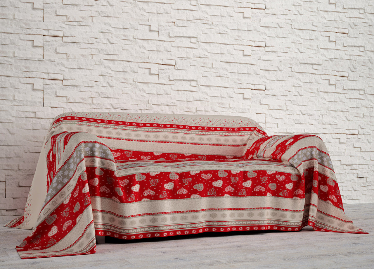 Telo Arredo In Cotone Fantasia Corvara - Singolo - Corvara