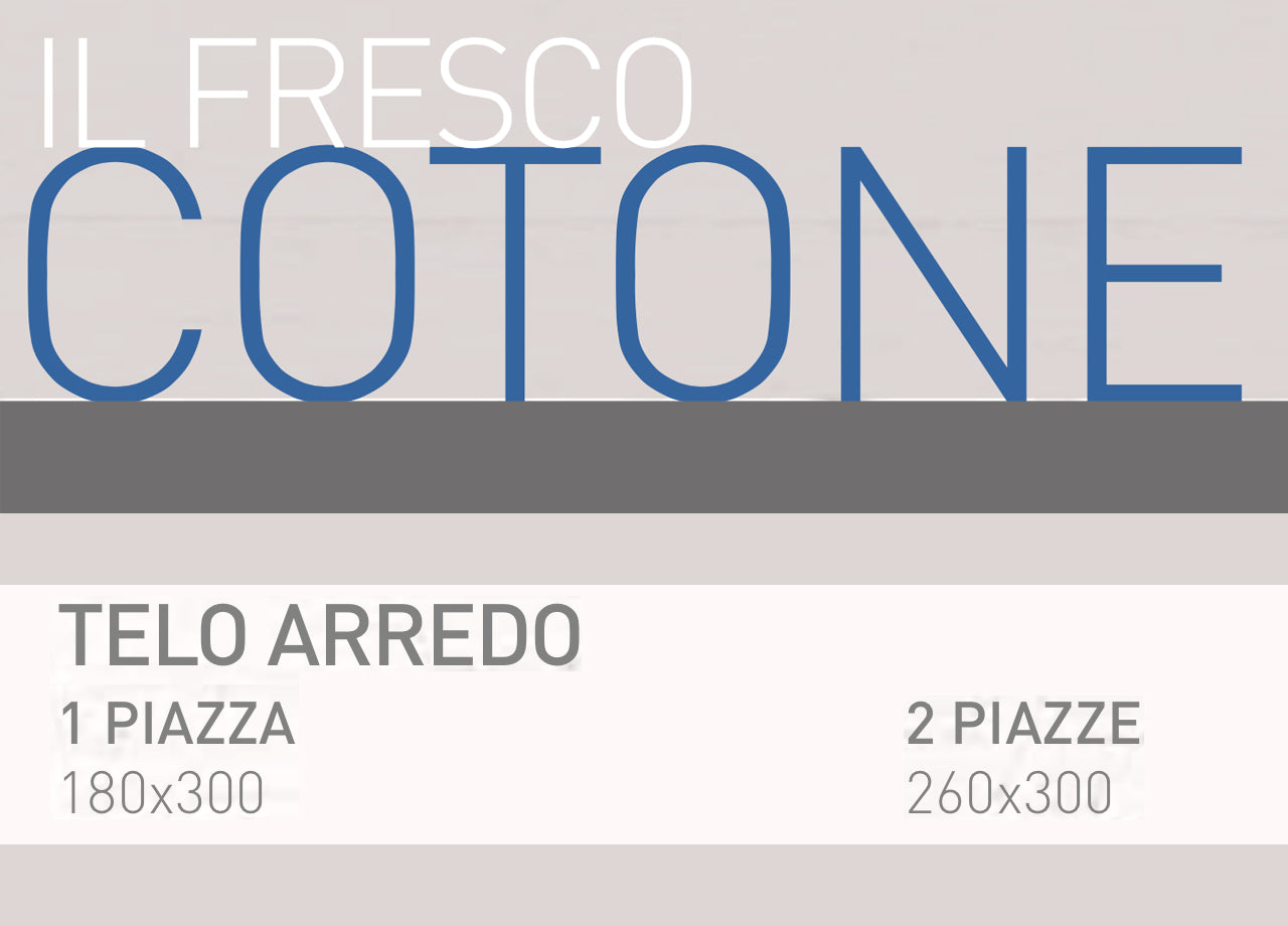 Telo Arredo Granfoulard Copritutto Salvadivano 100% Cotone Disegno Scotland - Singolo - Beige