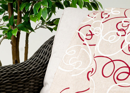 Telo Arredo Granfoulard Copritutto Cotone Made Italy Vari Disegni Arredatutto Copriletto Multiuso - 2 Piazze - Penelope Bordeaux