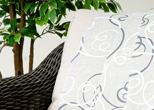 Telo Arredo Granfoulard Copritutto Cotone Made Italy Vari Disegni Arredatutto Copriletto Multiuso - 2 Piazze - Penelope Grigio