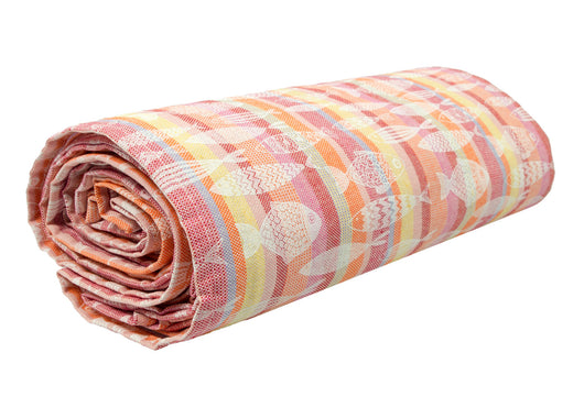 Telo Arredo Granfoulard Copritutto 100% Cotone Copriletto Multiuso Pescetti OB - 1 Piazza - Fucsia