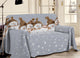 Telo Arredo Multiuso Linea Pensieri Delicati In 100% Cotone Disegno Snowman - Singolo - Beige