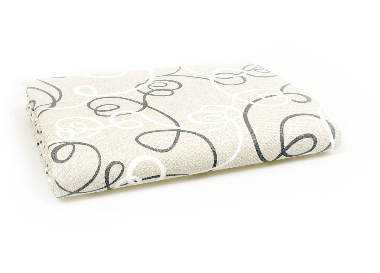 Telo Arredo Granfoulard Copritutto Cotone Made Italy Vari Disegni Arredatutto Copriletto Multiuso - 2 Piazze - Penelope Grigio