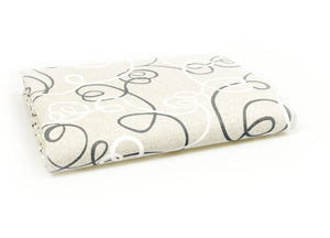 Telo Arredo Granfoulard Copritutto Cotone Made Italy Vari Disegni Arredatutto Copriletto Multiuso - 2 Piazze - Penelope Grigio