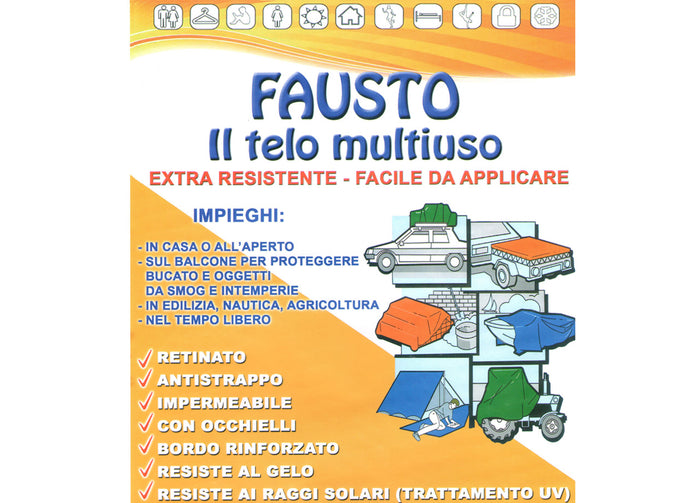 Telo Multiuso Resistente Antipioggia Antivento Antistrappo Impermeabile Fausto - 400x500 - Telo Fausto