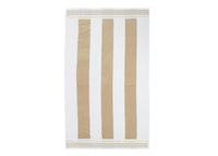 Telo Mare Jacquard Spugna Asciugamano Spiaggia Disegno Greca - Telo Mare - Beige