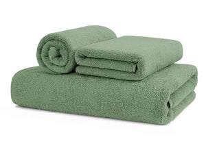 Asciugamani Salvietta Bagno In Morbida Spugna Modello Sophie Colore Sottobosco - Telo - Sottobosco