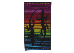 Telo Mare Spiaggia Piscina Jacquard In Spugna Disegno Sun&Surf - 90x170 - Sun&Surf