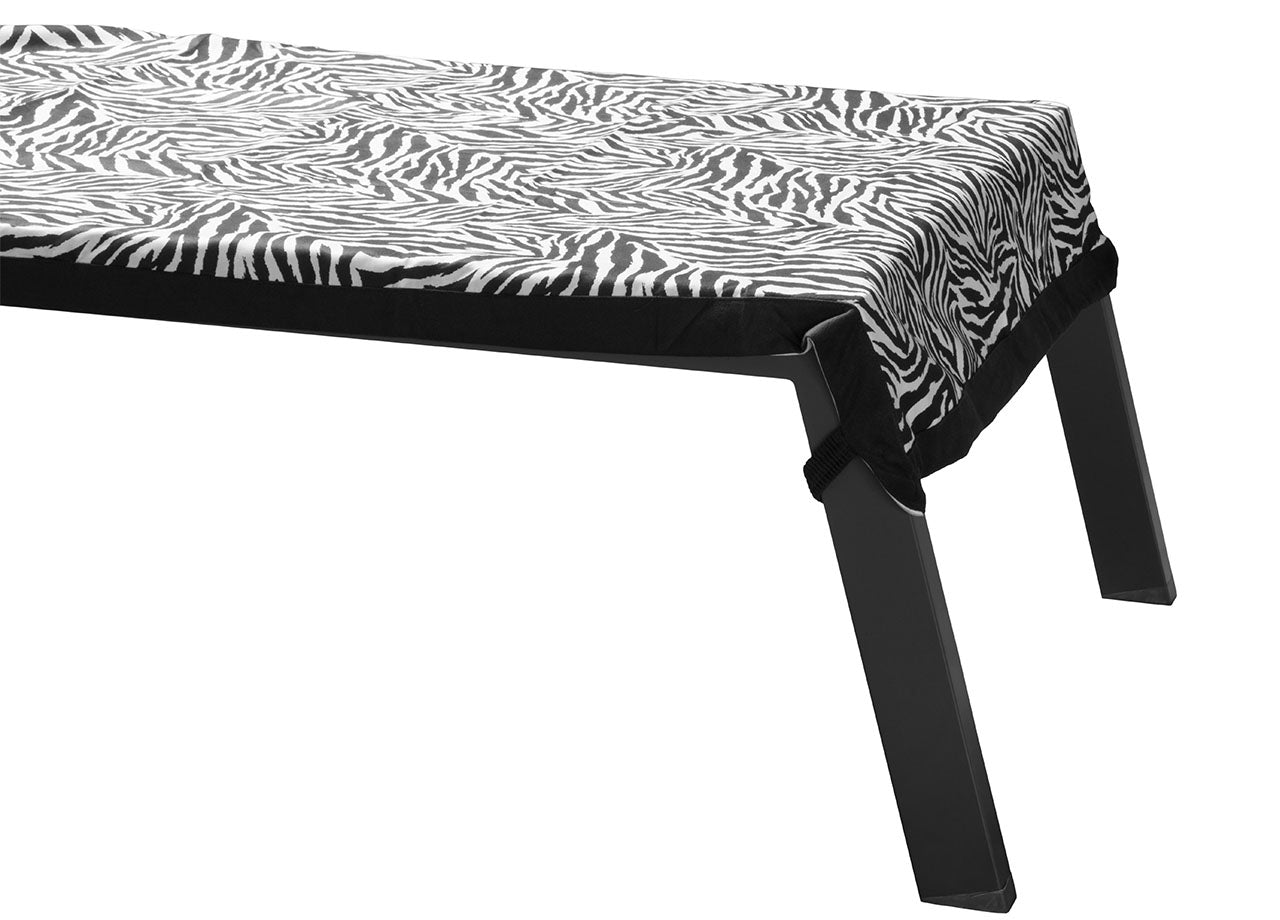 Telo Mare Microfibra Lettino Con Cuscino E Tasche Modello Tanzania Zebrato